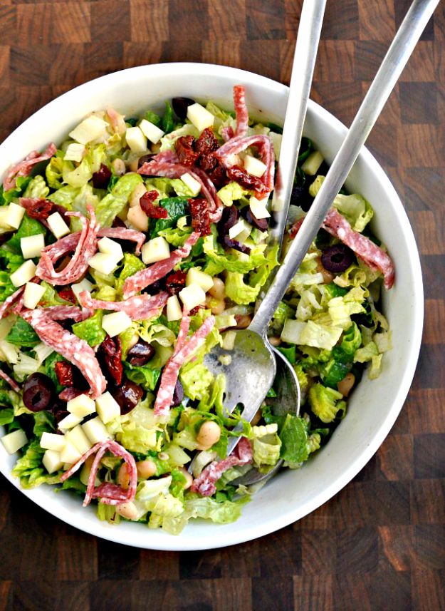 Easy Dinner Ideas for Two - Italian Chopped Salad for Two - Quick, Fast and Simple Recipes to Make for Two People - Freeze and Make Ahead Dinner Recipe Tips for Best Weeknight Dinners - Chicken, Fish, Vegetable, No Bake and Vegetarian Options - Crockpot, Microwave, Healthy, Lowfat 