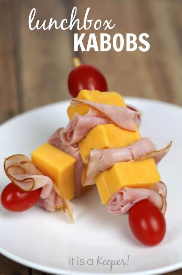 Back to School Lunch Ideas - Lunch Box Kabobs - Quick Snacks, Lunches and Homemade Lunchables - Bento Box Style Lunch for People in A Hurry - Fast Lunch Recipes to Pack Ahead - Healthy Ideas for Kids, Teens and Adults 