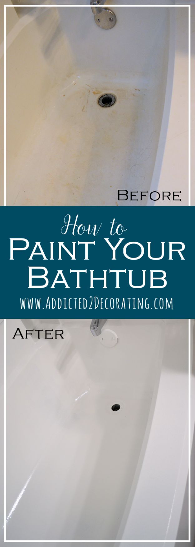 Easy Home Repair Hacks - Paint A Bath Tub - Quick Ways To Fix Your Home With Cheap and Fast DIY Projects - Step by step Tutorials, Good Ideas for Renovating, Simple Tips and Tricks for Home Improvement on A Budget #diy #homeimprovement