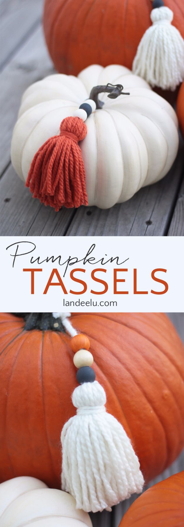 DIY Crafts for Fall Decorating - Pumpkin Yarn Tassels - DIY Autumn Home Decor, Mason Jar Fall Crafts, Dollar Store Crafts, Rustic Pumpkin Ideas, Wreaths, Candles and Wall Art, Centerpieces, Craft Projects with Leaves, Flowers and Burlap Country Crafts