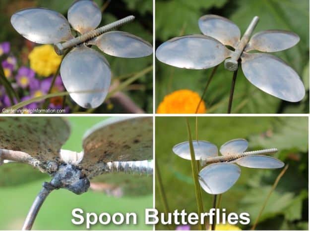 DIY Silverware Upgrades - Spoon Butterflies - Creative Ways To Improve Boring Silver Ware and Palce Settings - Paint, Decorate and Update Your Flatware With These Creative Do IT Yourself Tutorials- Forks, Knives and Spoons all Get Dressed Up With These New Looks For Kitchen and Dining Room 