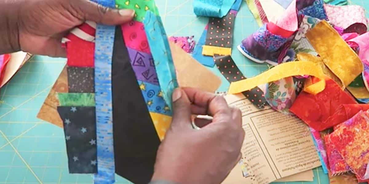 She Pieces String Blocks Out Of Scraps In A Diamond Shape…Watch How She Does it! | DIY Joy Projects and Crafts Ideas