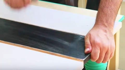 He Paints Boards Black And White And Watch How He Gives An Old Patio Table A Makeover! | DIY Joy Projects and Crafts Ideas
