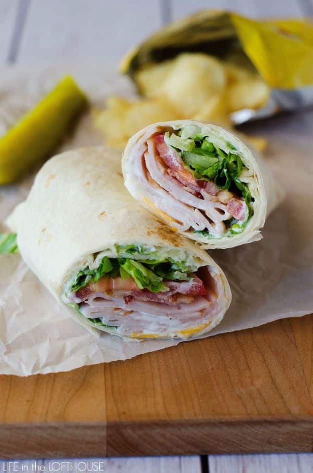 Back to School Lunch Ideas - Turkey Ranch Club Wraps - Quick Snacks, Lunches and Homemade Lunchables - Bento Box Style Lunch for People in A Hurry - Fast Lunch Recipes to Pack Ahead - Healthy Ideas for Kids, Teens and Adults 