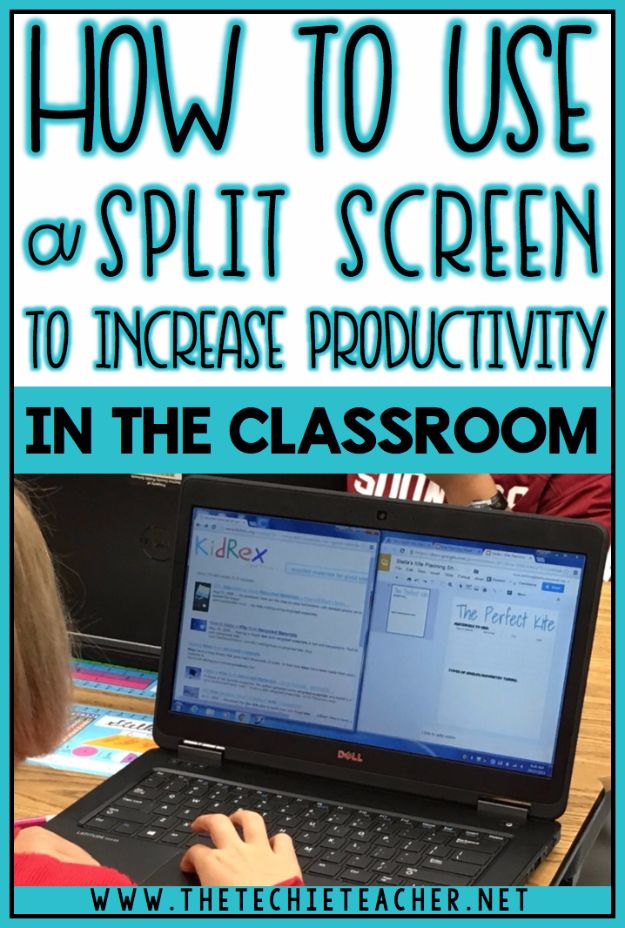 DIY Ideas for Your Computer - Use a Split Screen to Increase Productivity in the Classroom - Cool Desk, Home Office, Bulletin Boards and Tech Projects for Kids, Awesome Tips and Tricks for Your Laptop and Desktop, Best Shortcuts and Neat Ways To Make Your Computer Even Better With Productivity Tips 