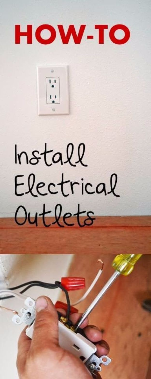 Easy Home Repair Hacks - Wire Electrical Outlets - Quick Ways To Fix Your Home With Cheap and Fast DIY Projects - Step by step Tutorials, Good Ideas for Renovating, Simple Tips and Tricks for Home Improvement on A Budget #diy #homeimprovement