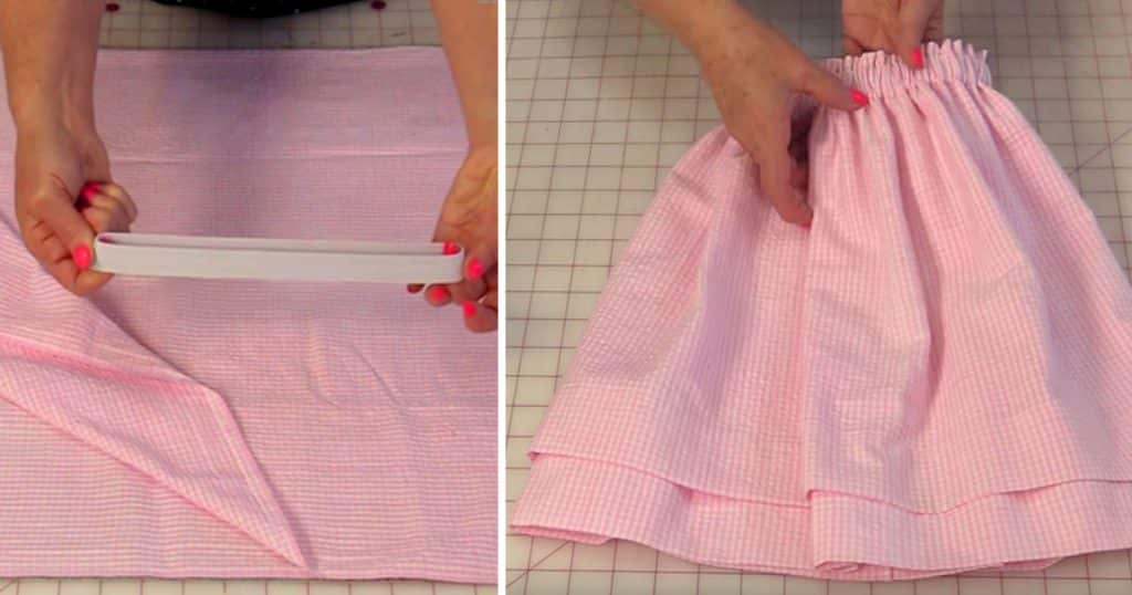 Double Hem Skirt Sewing Tutorial