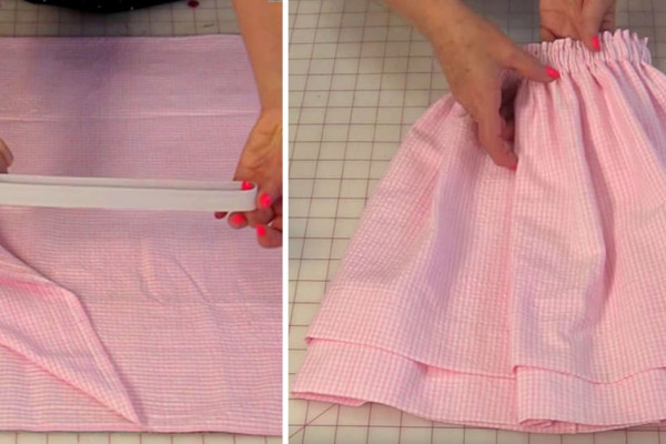 Double Hem Skirt Sewing Tutorial