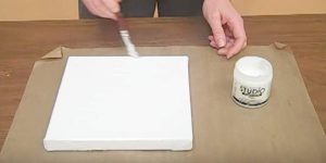She Brushes A Product On A Canvas And What She Does Next Is Like Magic. Watch!