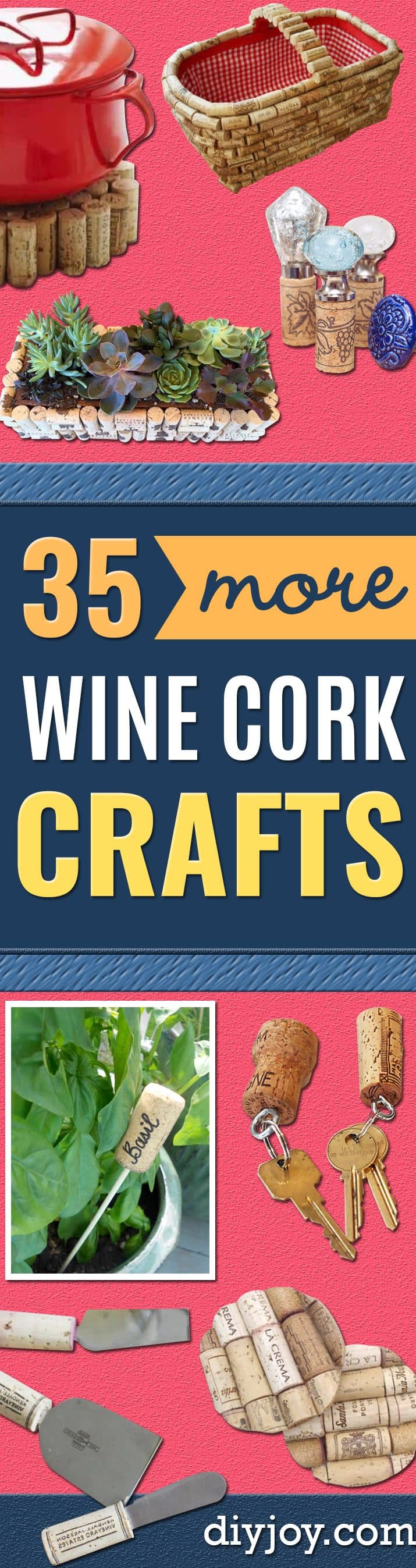 Wine Cork Crafts and Craft Ideas With Wine Corks - Cool Projects to Make With Old Wine Cork - Outdoor and Garden, Easy Wall Art, Fun DIY Gifts and Cheap Crafts for Adults - Cheap Things to Make and Sell on Etsy