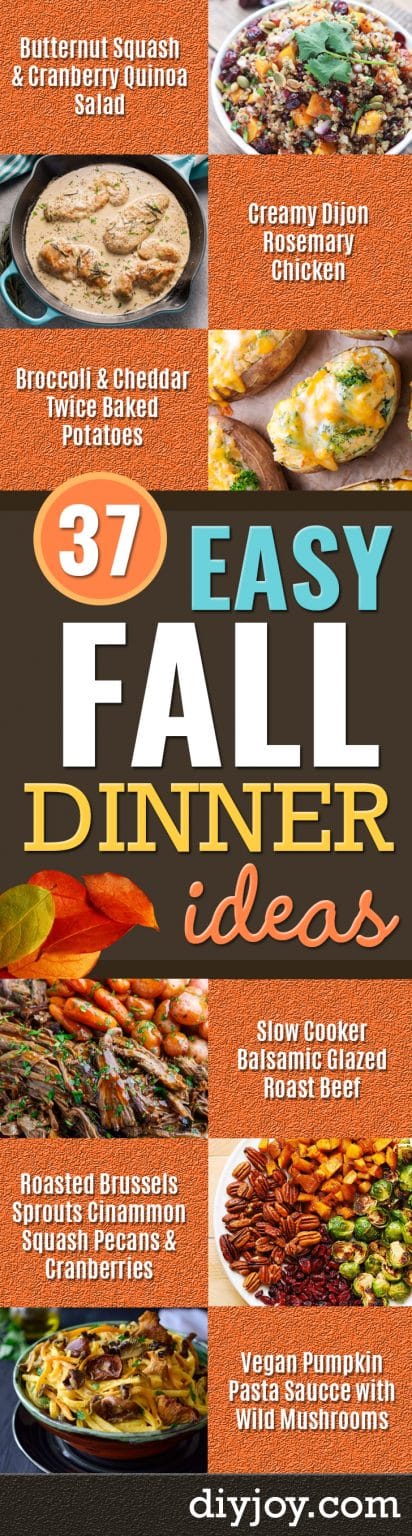 37 Fall Dinner Recipe Ideas