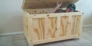 He Builds The Easiest Storage Chest For Blankets. Something Most Of Us Need, Right?