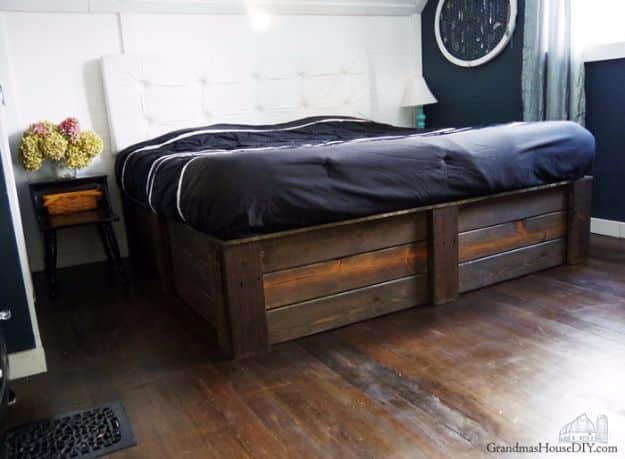 DIY Platform Beds - Build Your Own Platform Bed Frame - Easy Do It Yourself Bed Projects - Step by Step Tutorials for Bedroom Furniture - Learn How To Make Twin, Full, King and Queen Size Platforms - With Headboard, Storage, Drawers, Made from Pallets - Cheap Ideas You Can Make on a Budget 