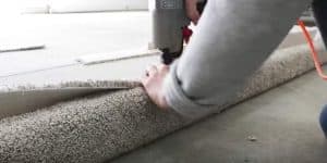 He Had Leftover Carpet And What He Does Is Not Only Clever But Made Someone Happy!