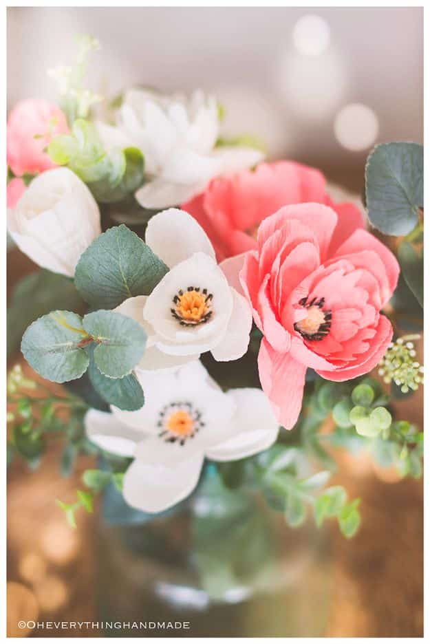 21 DIY Paper Flowers - How to Make Paper Flowers