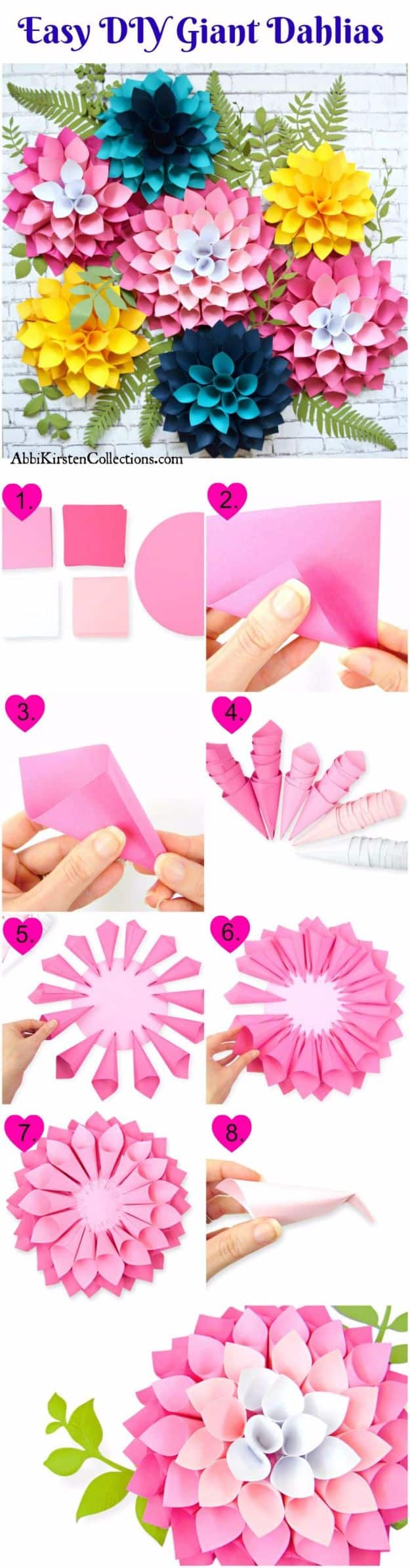 how to make tissue paper flowers step by step easy for kids