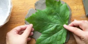 He Presses A Leaf In Clay And You’ll Want To Do This Project When You See What He Makes!