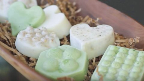 She Melts Soy Wax And A Couple Other Items For A Body Bar That Makes Your Skin So Soft! | DIY Joy Projects and Crafts Ideas