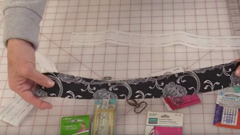 She Cuts A 16″ x 2″ Strip, Folds 1″ On Each Side, Irons And Makes A Really Handy Item! | DIY Joy Projects and Crafts Ideas