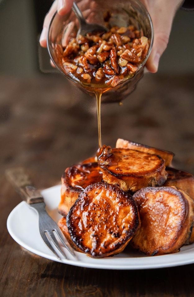 Best Fall Recipes and Ideas for Dinner - Melting Sweet Potatoes With Maple Pecan Sauce - Quick Meals With Chicken, Beef and Fish, Easy Crockpot Meals and Make Ahead Soups and Dinners - Healthy Dinner Recipes and Fast Last Minute Foods With Spinach, Vegetables, Butternut Squash, Pumpkin and Nuts