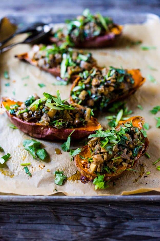 Best Fall Recipes and Ideas for Dinner - Moroccan Stuffed Sweet Potatoes - Quick Meals With Chicken, Beef and Fish, Easy Crockpot Meals and Make Ahead Soups and Dinners - Healthy Dinner Recipes and Fast Last Minute Foods With Spinach, Vegetables, Butternut Squash, Pumpkin and Nuts 