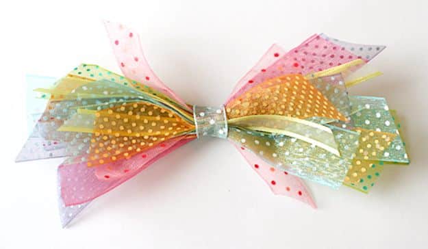 Creative Bows For Packages - Ribbon Scraps Bow - Make DIY Bows for Christmas Presents and Holiday Gifts - Cute and Easy Ideas for Making Your Own Bows and Ribbons - Step by Step Tutorials and Instructions for Tying A Bow - Cheap and Crafty Gift Wrapping Ideas on A Budget #diy #gifts #giftwrapping #christmasgifts