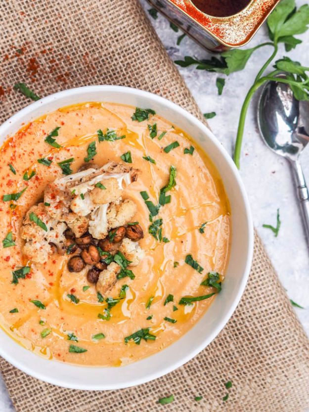 Best Fall Recipes and Ideas for Dinner - Roasted Cauliflower Soup - Quick Meals With Chicken, Beef and Fish, Easy Crockpot Meals and Make Ahead Soups and Dinners - Healthy Dinner Recipes and Fast Last Minute Foods With Spinach, Vegetables, Butternut Squash, Pumpkin and Nuts