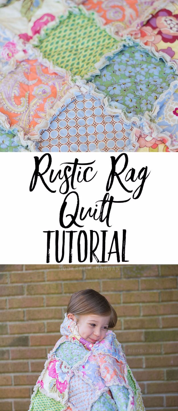 Best Quilt to Make This Weekend - Rustic Rag Quilt - Free Quilt Patterns and Quilting Tutorials - Quilting for Beginners and Sewing Ideas - DIY Baby Quilts, Printables, New and Easy Modern Quilts, Jelly Roll, Quilt Squares, Fat Quarters and Scrap Ideas 