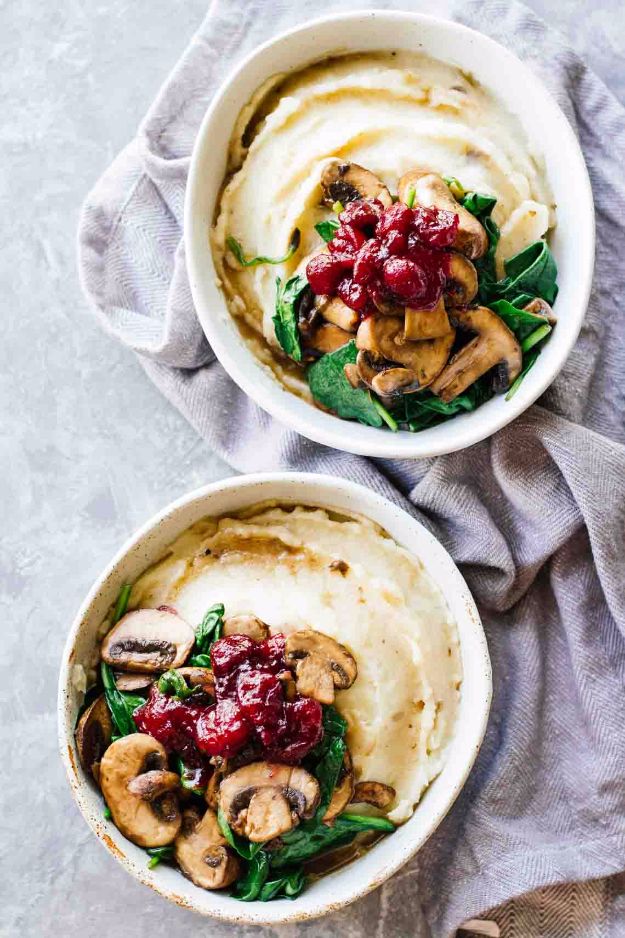 Best Fall Recipes and Ideas for Dinner - Slow Cooker Mashed Potatoes And Cranberry Mushroom Sauce - Quick Meals With Chicken, Beef and Fish, Easy Crockpot Meals and Make Ahead Soups and Dinners - Healthy Dinner Recipes and Fast Last Minute Foods With Spinach, Vegetables, Butternut Squash, Pumpkin and Nuts 