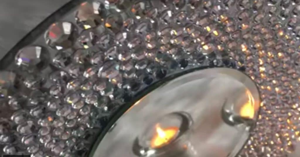 Dollar Store Crafts - DIY Bling Mirror Tutorial