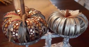 Fall Craft Idea: Mason Jar Ring Pumpkins