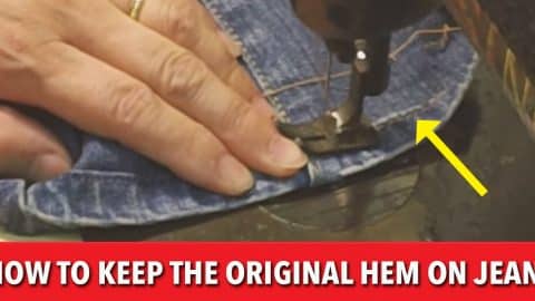 The Easy Way To Keep The Original Hem On Your Jeans (“Magic Hem” Tutorial) | DIY Joy Projects and Crafts Ideas