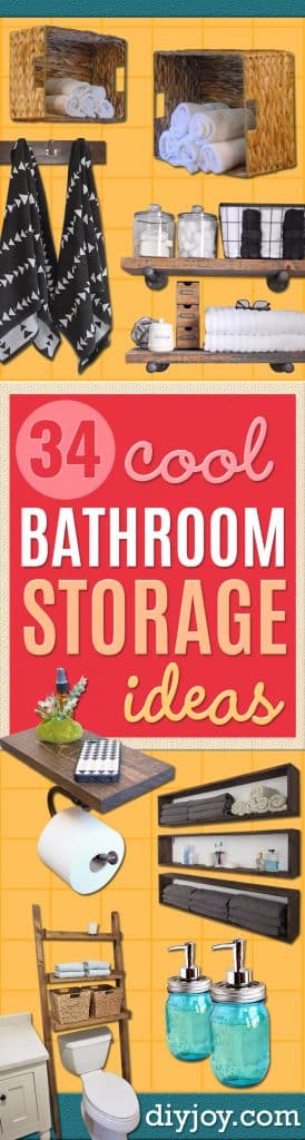 34 Bathroom Storage Ideas To Get You Organized