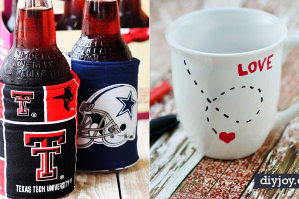 DIY Valentines Day Gifts for Him - Cool and Easy Things To Make for Your Husband, Boyfriend, Fiance - Creative and Cheap Do It Yourself Projects to Give Your Man - Ideas Guys Love These Ideas for Car, Yard, Home and Garage - Make, Don't Buy Your Valentine