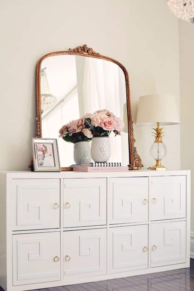 IKEA Kallax Unit Dresser Makeover - Cheap DIY Bedroom Furniture Ideas