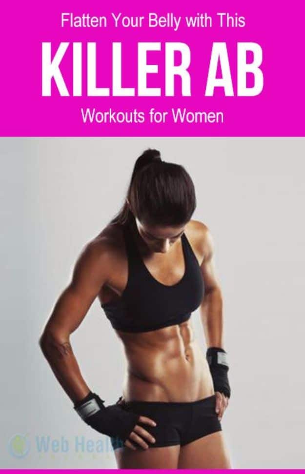 Best Exercises for 2018 - Killer Ab Workouts for Women - Easy At Home Exercises - Quick Exercise Tutorials to Try at Lunch Break - Ways To Get In Shape - Butt, Abs, Arms, Legs, Thighs, Tummy http://diyjoy.com/best-at-home-exercises-2018