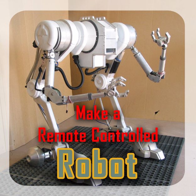 DIY Gadgets - Make A RC Robot - Homemade Gadget Ideas and Projects for Men, Women, Teens and Kids - Steampunk Inventions, How To Build Easy Electronics, Cool Spy Gear and Do It Yourself Tech Toys #gadgets #diy #stem #diytoys