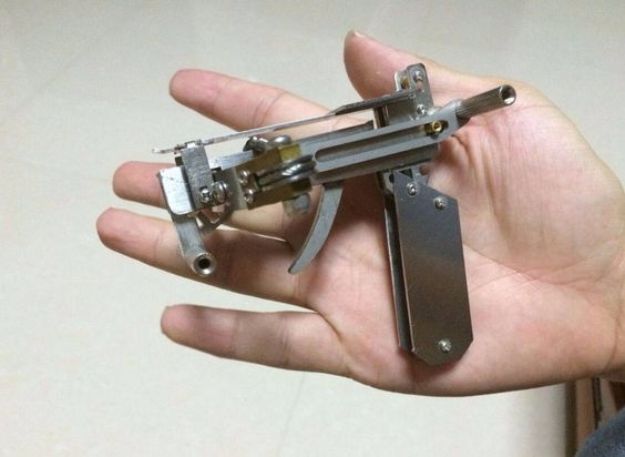 DIY Gadgets - Micro BB Crossbow - Homemade Gadget Ideas and Projects for Men, Women, Teens and Kids - Steampunk Inventions, How To Build Easy Electronics, Cool Spy Gear and Do It Yourself Tech Toys #gadgets #diy #stem #diytoys