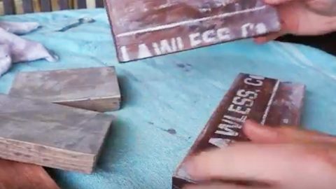 Watch How She Makes A Clever Rustic Item After Stenciling And Sanding Wood Pieces! | DIY Joy Projects and Crafts Ideas
