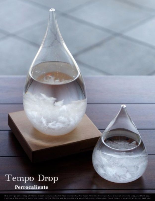 DIY Gadgets - Tempo Drop Weather Forecasting Storm Glass - Homemade Gadget Ideas and Projects for Men, Women, Teens and Kids - Steampunk Inventions, How To Build Easy Electronics, Cool Spy Gear and Do It Yourself Tech Toys #gadgets #diy #stem #diytoys
