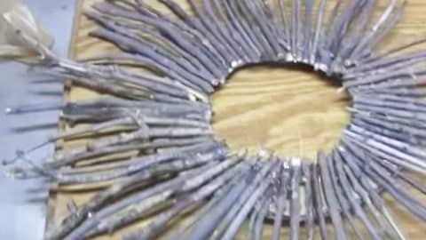 She Glues Sticks In A Circle And What She Does Next Brings Nothing But Rustic Charm! | DIY Joy Projects and Crafts Ideas
