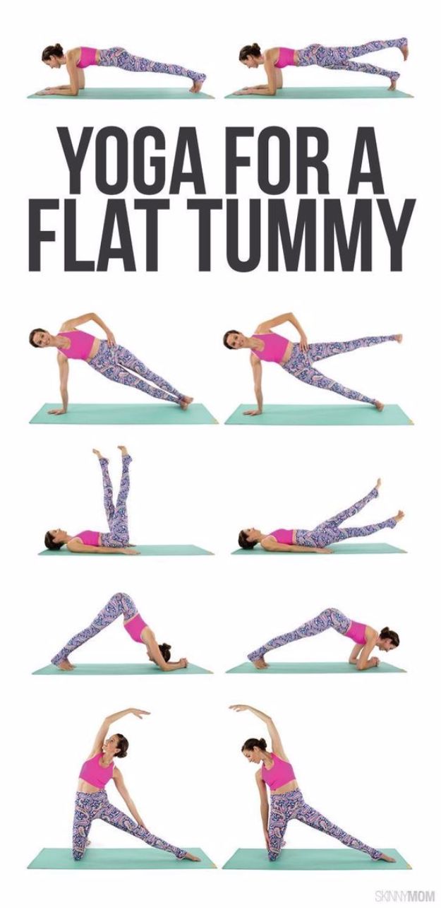 Best Exercises for 2018 - Yoga For A Flat Tummy - Easy At Home Exercises - Quick Exercise Tutorials to Try at Lunch Break - Ways To Get In Shape - Butt, Abs, Arms, Legs, Thighs, Tummy