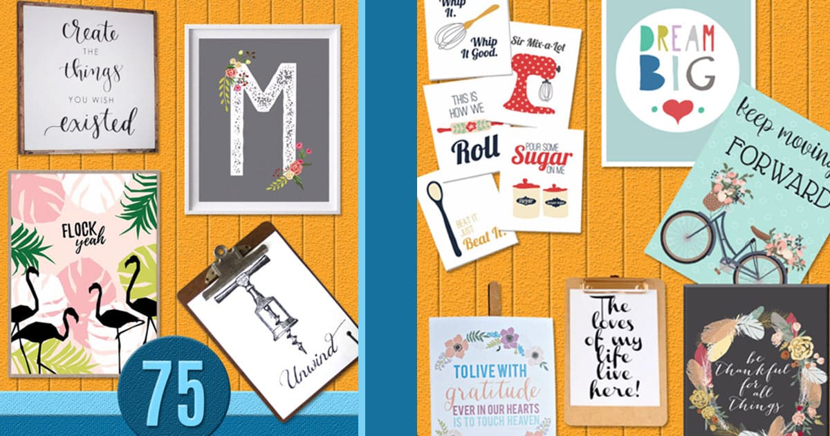 75 Best Free Printables Diy Wall Art To Print For Easy Home Decor