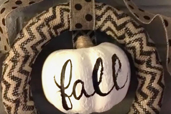 dollar store crafts - burlap fall wreath tutorial