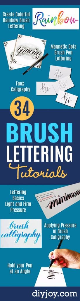 34 Brush Lettering Tutorials You Need In Your Crafting Arsenal