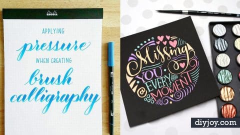 34 Brush Lettering Tutorials You Need In Your Crafting Arsenal | DIY Joy Projects and Crafts Ideas