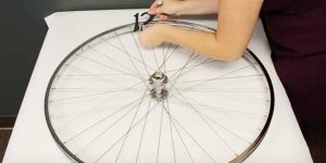 She Takes A Bike Rim And Makes The Most Unique Item For Her Home!