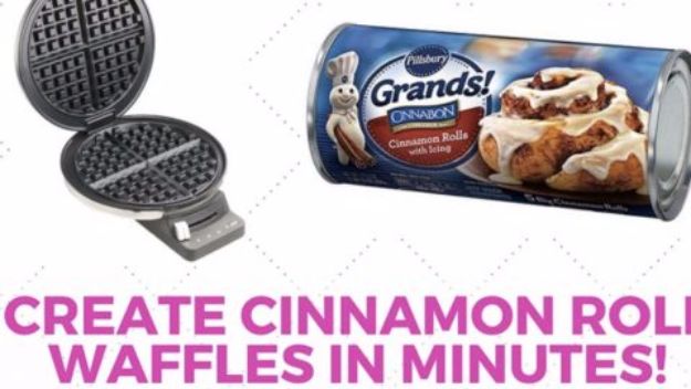 Baking Hacks - Create Cinnamon Roll Waffles In Minutes - A List of Easy Hacks For Your Favorite Baking Recipes - Simple Tips and Tricks To Use When You Bake - Quick Ways to Bake Cake, Cupcakes, Desserts and Cookies - Best Kitchen Lifehacks for Bakers Favorite DIY Recipe 