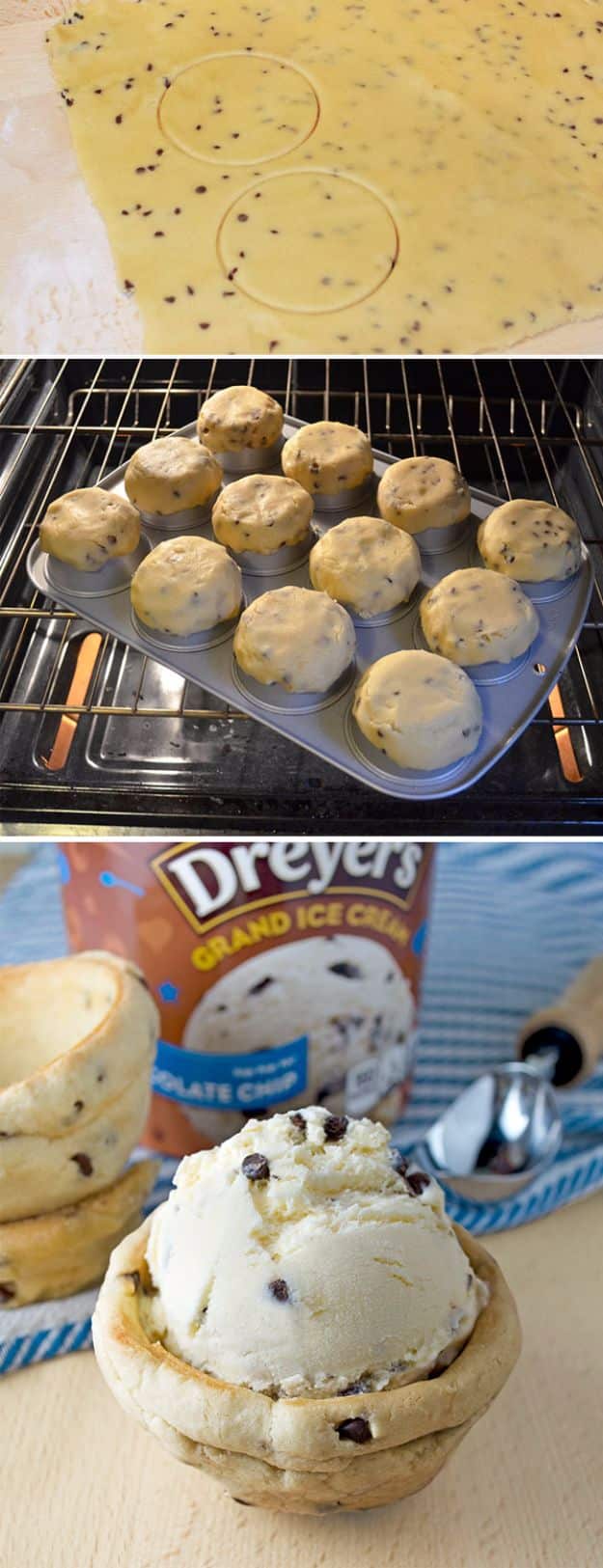 Baking Hacks - Create Edible Cookie Bowls - A List of Easy Hacks For Your Favorite Baking Recipes - Simple Tips and Tricks To Use When You Bake - Quick Ways to Bake Cake, Cupcakes, Desserts and Cookies - Best Kitchen Lifehacks for Bakers Favorite DIY Recipe 