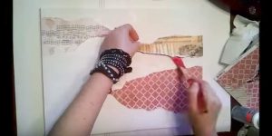 Watch How She Easily Creates This Incredible Piece Of Art With Items She Already Has!